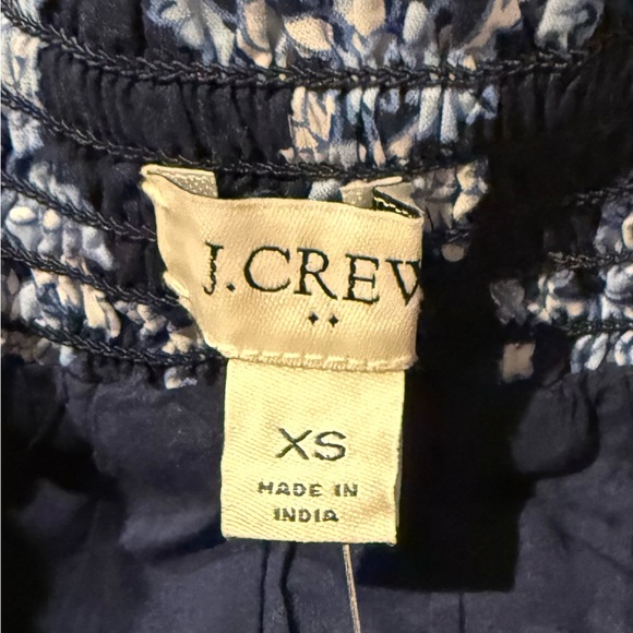 J Crew Floral Ruffle Smocked Waist Skirt Size XS NWT - Picture 6 of 8